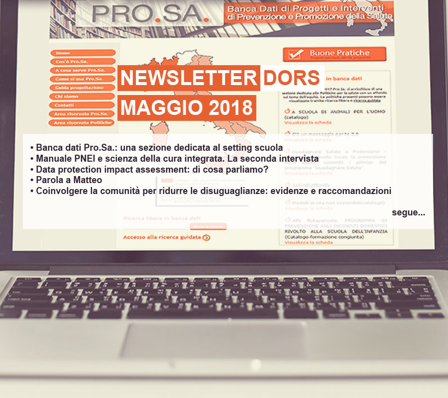 Newsletter Promozione della salute – Dors n.154