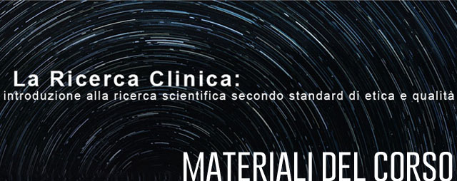Banner Materiali del Corso Formativo 2018/19