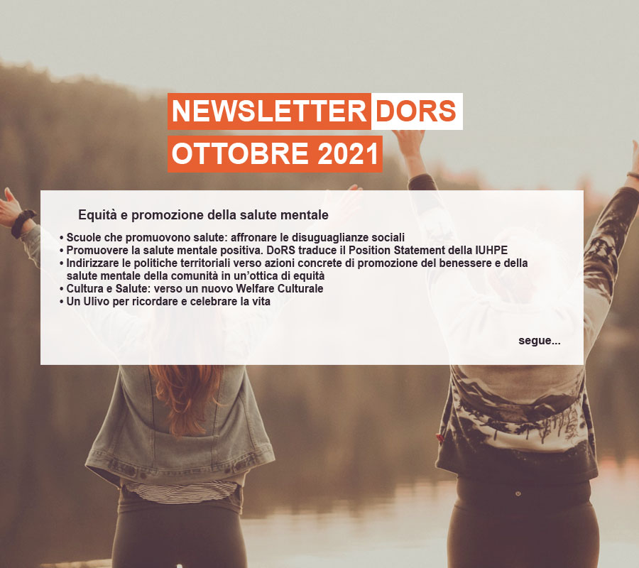 Newsletter Promozione della salute – Dors, ottobre 2021