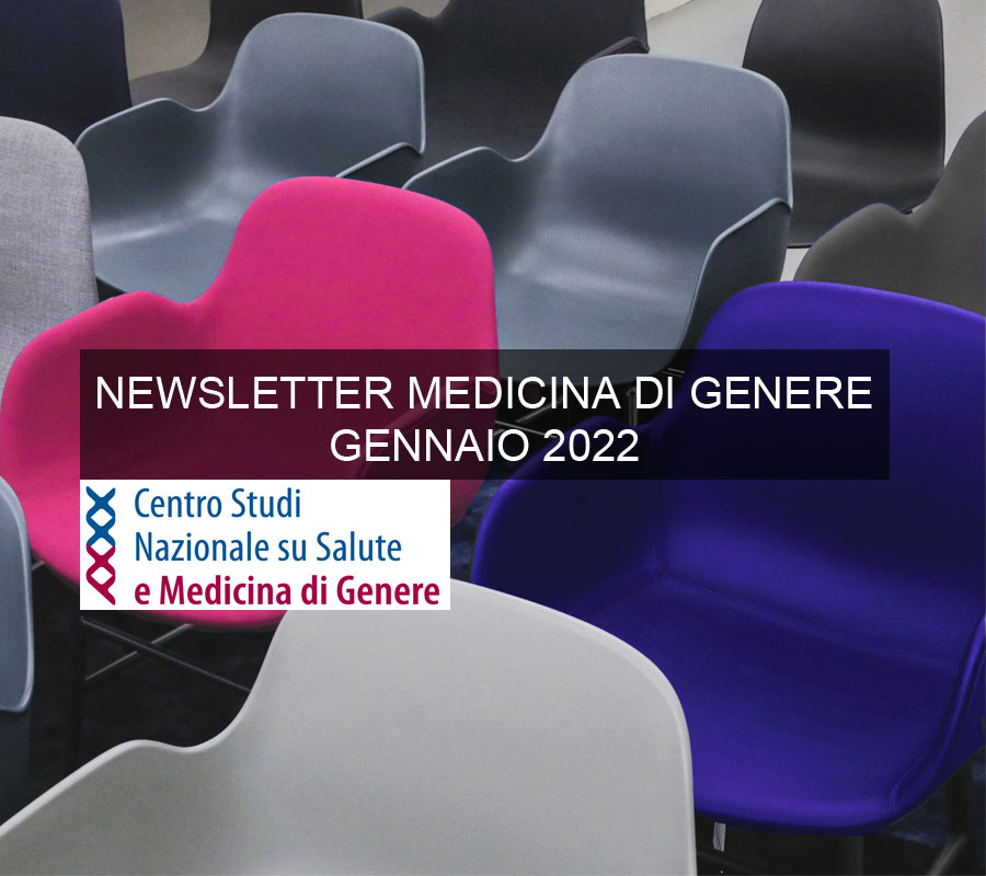 Cover Newsletter Medicina di Genere GENNAIO 2022