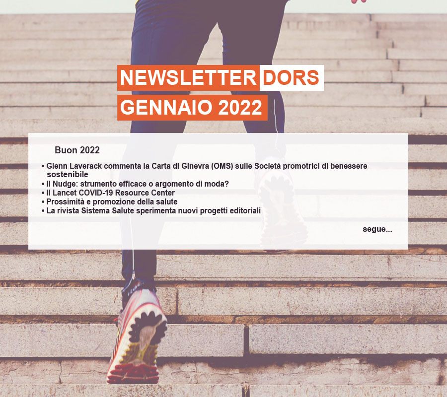 Newsletter Promozione della salute – Dors, gennaio 2022
