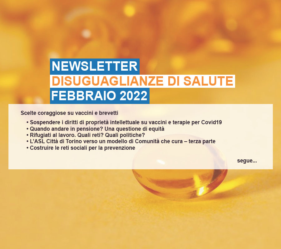 Newsletter Disuguaglianze di salute n.31