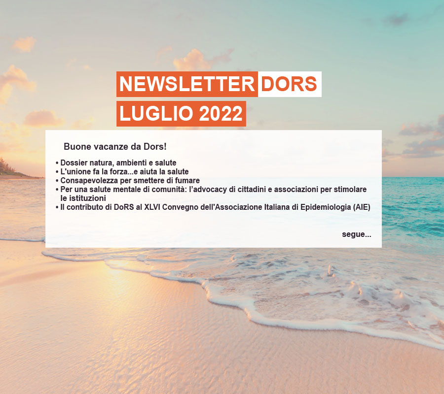 Newsletter Promozione della salute – Dors, luglio 2022