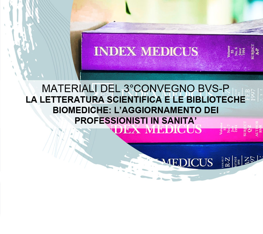 News Materiali 3° Convegno BVS-P