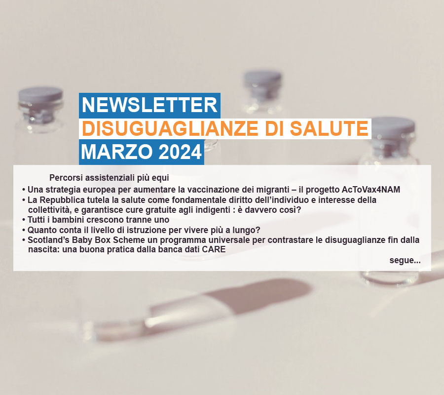 Newsletter Disuguaglianze di salute n.41