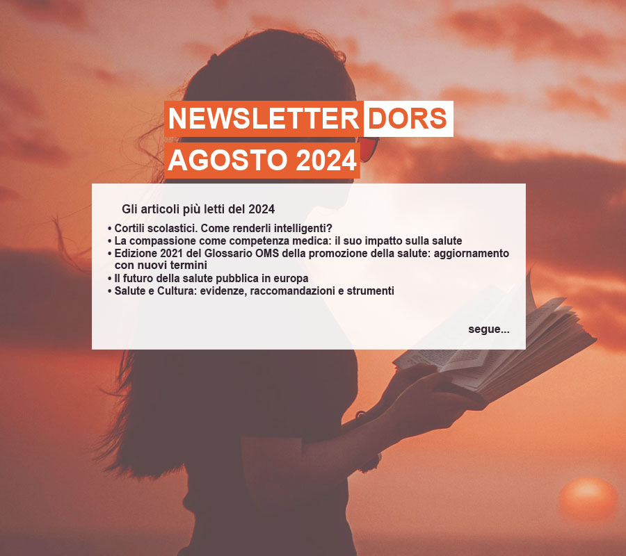 Newsletter Promozione della salute – Dors, agosto 2024